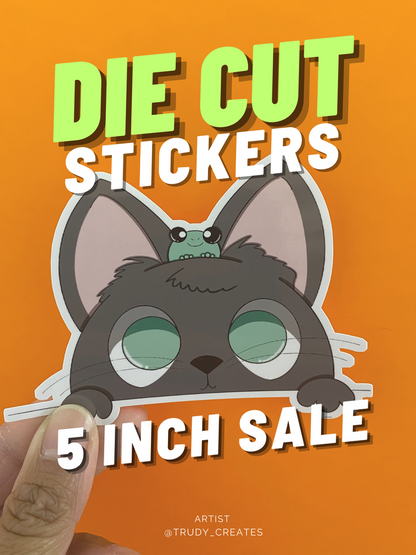 100 DIE CUT STICKERS FOR $30 ( 5 INCH )