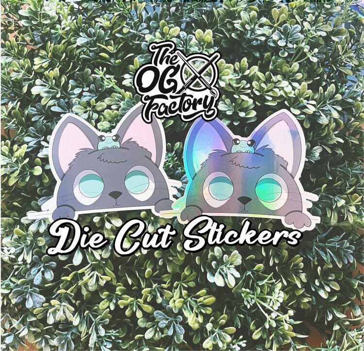 100 DIE CUT STICKERS FOR $30 ( 5 INCH )